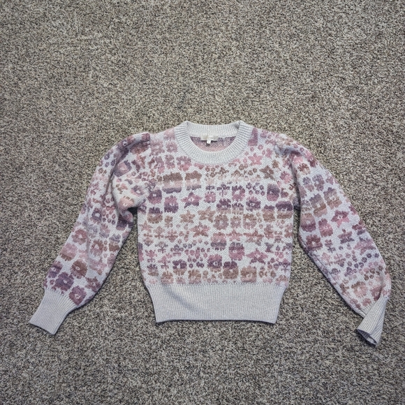 LoveShackFancy Kristen Pullover Sweater in Stardust Fantasy - Picture 4 of 14